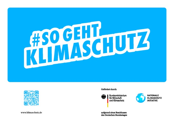 Hinweis zum Klimaschutz