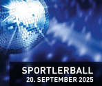 Plakat mit Werbung für den Sportlerball