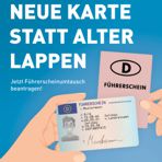 Grafik Umtausch alter Führerschein in neuen Kartenführerschein 